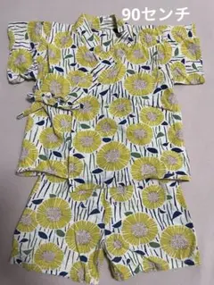花柄コットン甚平 90cm
