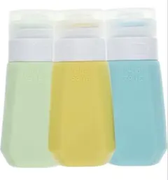 新品✨トラベルボトル 90ml 3個セット シリコン 詰替 旅行 ジム 出張