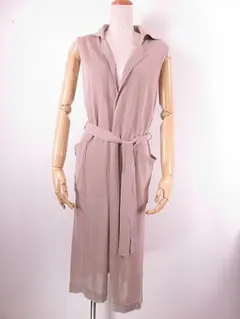 【値下げ】RADIATE ラディエイト　ロングジレ　ベスト　グレージュ　M