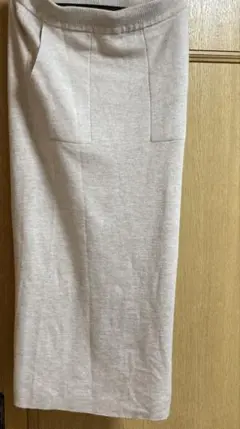 SLOBE IENA ウール　ベージュロングニットスカート