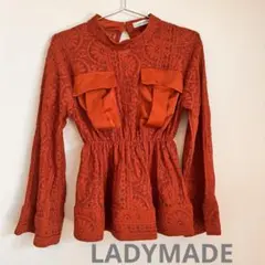 LADYMADE オレンジ レース ブラウスのサムネイル