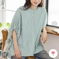 タグ付き 新品未使用品 niko and COMFORTリネンワイドブラウス L 