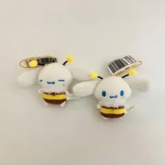 シナモロール 表情いろいろみつばちマスコット2個セット 新品未使用 タグ付き