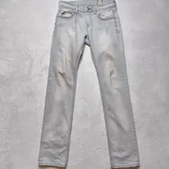 YANUK MICHEL スリムストレート デニム w28 ユーズド加工