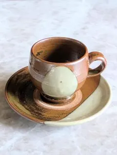 陶器 カップ＆ソーサー セット 釉薬