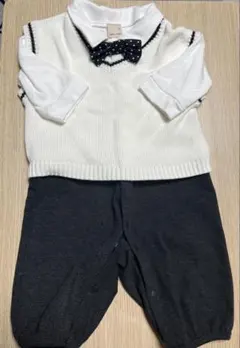 【美品】フォーマルロンパース ベスト ネクタイ付き 50 60 70