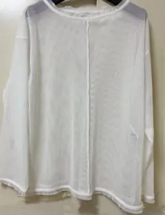 お値下げ　ショコラフィネローブ メッシュ編み 透かし トップス　プルオーバー