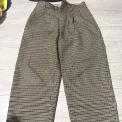 ユナイテッドアローズ ガンクラブチェック柄 スラックス ツイード パンツのサムネイル