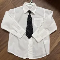 フォーマルシャツ 110サイズ ネクタイ付き