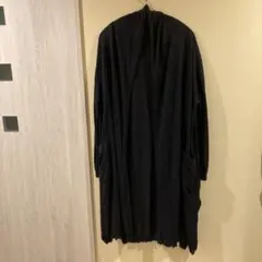 45rpm ロングカーディガン 濃紺 コットン100% サイズ0のサムネイル