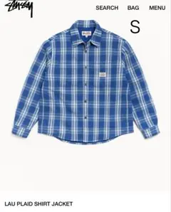 26SS STUSSY LAU PLAID SHIRT JACKET 即完売 M - メルカリ