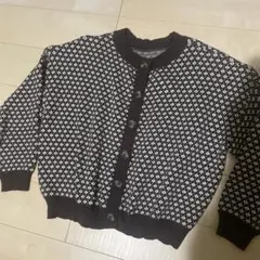 ダイヤモンドパターン カーディガン L-XL
