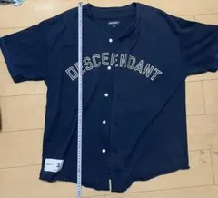 DESCENDANT ベースボールシャツ ネイビー サイズ3