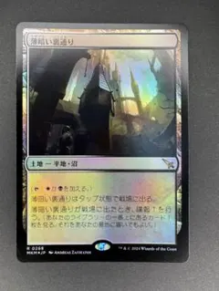 未使用 薄暗い裏通り foil