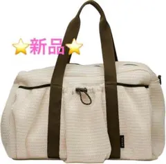 [EDITA] 500g ボストンバッグ ショルダーバッグ クリームイエロー