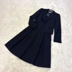 極美品☆ネイビー ジャケットとワンピースのスーツ