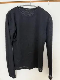 JOURNAL STANDARD 長袖 シアーカットソー ブラックのサムネイル