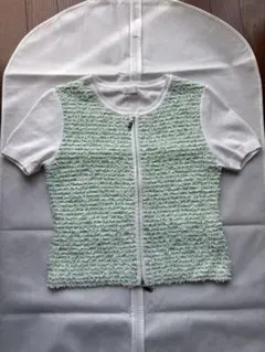 エリザ ELISA ダブルジップ半袖カーディガン2