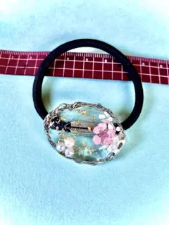 13】ヘアゴム 和風 レジン ドライフラワー - メルカリ