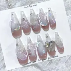 ネイルチップ 量産型 韓国 ワンホン シンプル 地雷 ちゅるん ヲタク 推し 白 ネイルチップ 現品 オーダー ちゅるん ワンホン 韓国 量産型 地雷