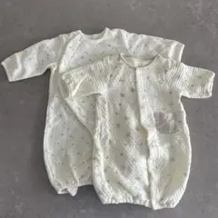 冬ベビー ロンパース2点セット