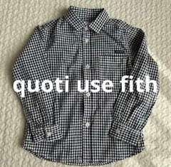 quoti use fith チェックシャツ　110