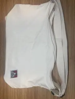 美品】BEN DAVIS ビッグ キャンバス ショルダーバッグ ホワイト