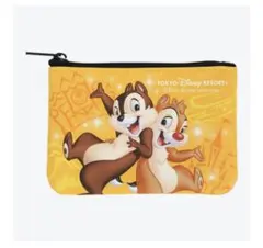 TDR ポーチ　ミッキーマウスと仲間たち パスポートデザイン チップ＆デール