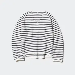 UNIQLO 3DコットンリラックスVネックセーター