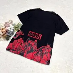 【ジーユー】マーベルコラボTシャツ アメコミ 半袖 ブラック Mのサムネイル