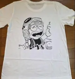 Dr.スランプ アラレちゃん Tシャツ ホワイト　レトロ　漫画　グラフィック
