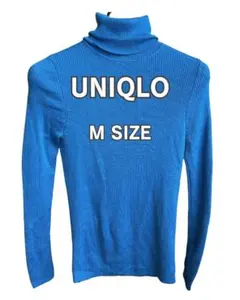 【定番】UNIQLO メリノリブタートルネックセーター Mサイズ