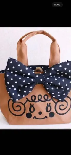 Curly Collection トートバッグ 水玉リボン