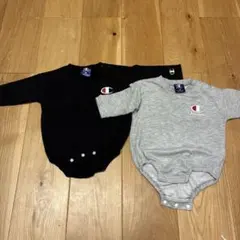 Champion グレー ボディスーツ 70と80