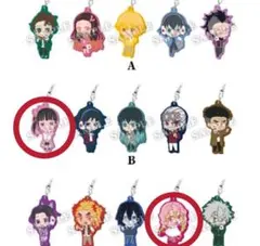 鬼滅の刃 ラバーストラップ 栗花落カナヲ 甘露寺蜜璃