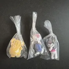 サンリオ　ミニチュアチャーム　ライブキャラクター　キティ ポムポムプリン クロミ