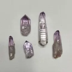 パワーストーン　天然石　メキシコ産　ベラクルスアメジスト　5個セット　No177