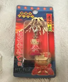 激レア ハローキティ 赤富士バージョン ファスナーマスコット