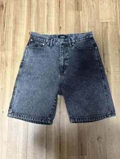 XLARGE ブラック デニムショートパンツ