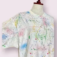 vintage ヴィンテージ Tシャツ ホワイト アート 80sレトロ 海外古着のサムネイル