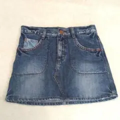 CUBE SUGAR 【S】デニムミニスカート 美品 レディースのサムネイル