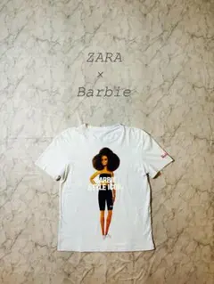 【即完売品】ZARA×Barbie　ザラ　バービー　Tシャツ　ブラック　Sサイズ ZARA NEW WOMAN BARBIE™ THE MOVIE ©WARNER BROS T-SHIRT SEQUIN BLACK