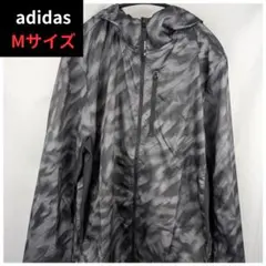 adidas　アディダス　オウン ザ ラン総柄プリントジャケット Mサイズ