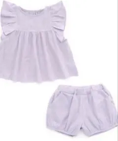 ☆美品☆アプレレクール セットアップ/パープル/90サイズ