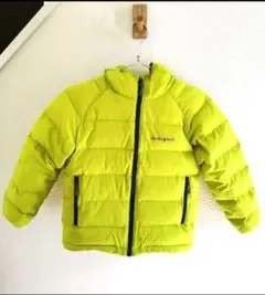 mont-bell　蛍光イエロー フード付きダウンコート