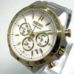 【稼動】 SEIKO セレクション 腕時計 クロノグラフ ゴールド メンズのサムネイル