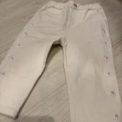 ホワイトロングパンツ　7〜9分丈