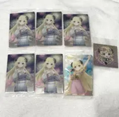 角巻わため　ウエハース　カード　シール 浴衣 ホロライブ