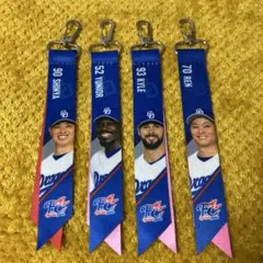 中日ドラゴンズ　FCシークレットボンフィンキーホルダー4点セット　非売品