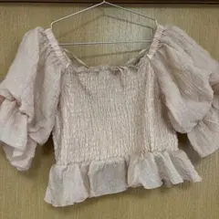 NICE CLAUP ピンク トップス